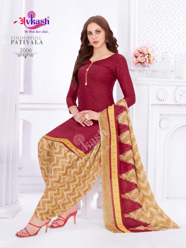 Avkash ColourFull Patiyala Vol 2 Cotton Designer Exclusive Ready made Suit